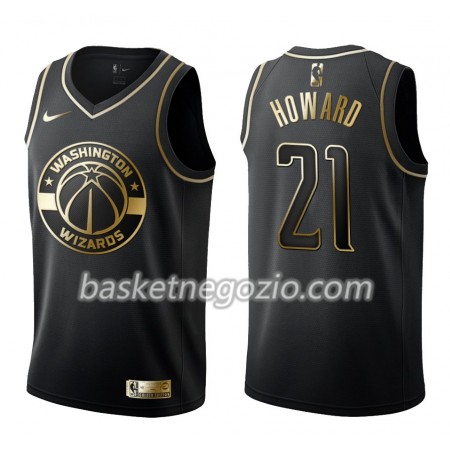Canotte Uomo Washington Wizards Dwight Howard 21 Nike Nero Golden Edition Swingman